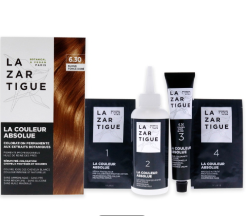 LAZARTIGUE TINTE CABELLO TONO 6.3 TONO GOLDEN DARK BLOND SIN AMONIACO CUIDADO CAPILAR BOTANICO GOLDEN DARK BLOND