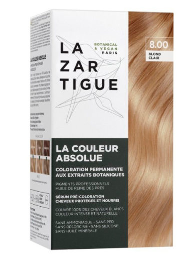 LAZARTIGUE TINTE CABELLO TONO 8.00 LIGTH BLOND