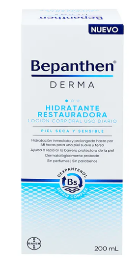 BEPANTHEN DERMA HIDRATANTE RESTAURADORA PIEL SECA Y SENSIBLE 200ML