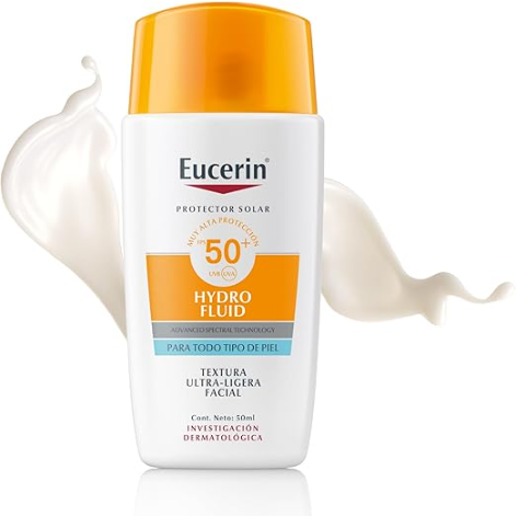 EUCERIN SUN FACIAL HYDRO FLUID FPS50+ 50ML