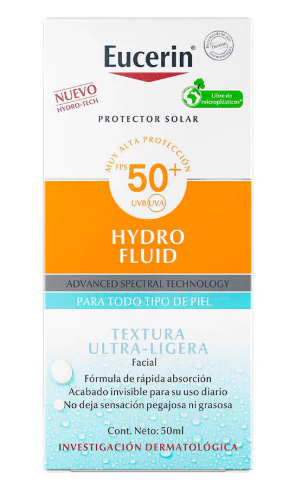 EUCERIN SUN FACIAL HYDRO FLUID FPS50+ 50ML