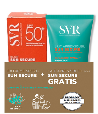 SVR SUN SECURE EXTREME GEL PROTECTOR SOLAR SPF50+ 50ML + OBSEQUIO LAIT