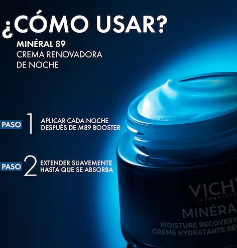 VICHY MINERAL 89 CREMA DE NOCHE HIDRATANTE RECUPERADORA 50ML