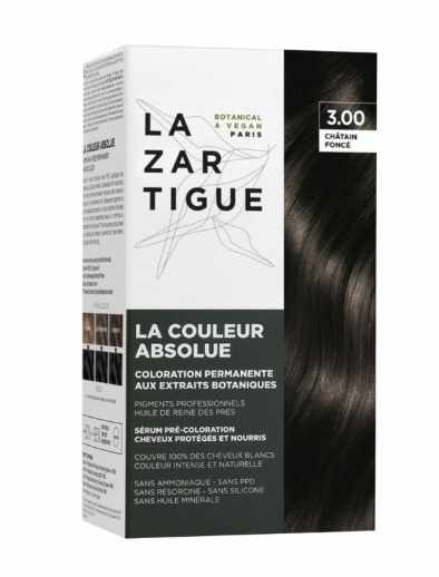 LAZARTIGUE TINTE CABELLO TONO CASTAÑO 3.00 SIN AMONIACO CUIDADO CAPILAR BOTANICO