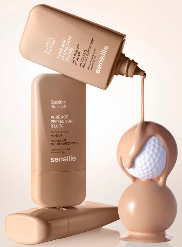 SENSILIS SENSITIVE SKIN LAB PURE AGE PERFECTION FLUID TONO 01 BEIGE 30ML ANTI BLEMISH MAKE-UP