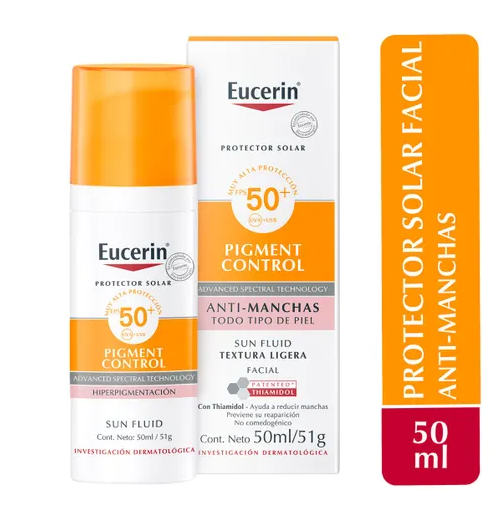 EUCERIN SUN FACIAL FPS50+ 50ML PIGMENT CONTROL ANTI-MANCHAS