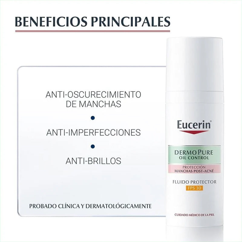 EUCERIN DERMOPURE OIL CONTROL FLUIDO PROTECTOR FPS30+ 50ML