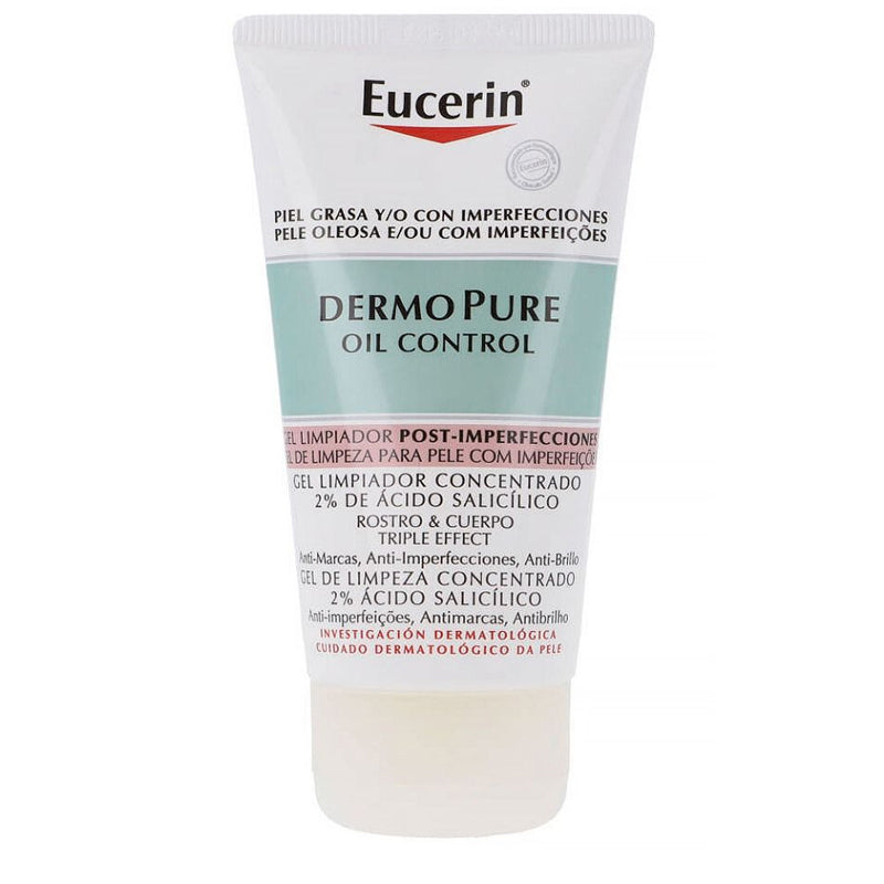 EUCERIN DERMOPURE OIL CONTROL GEL LIMPIADOR CONCENTRADO TRIPLE EFECTO 75ML