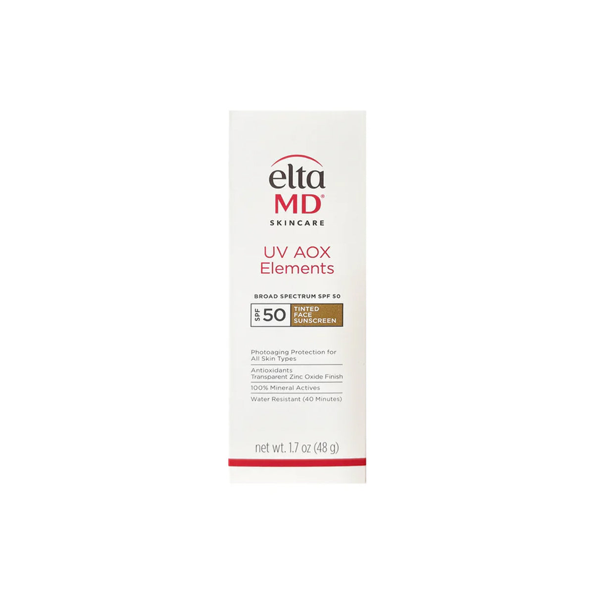 ELTA MD UV AOX ELEMENTS BROAD SPECTRUM TINTED FACE SUNSCREEN SPF50+ 48GR