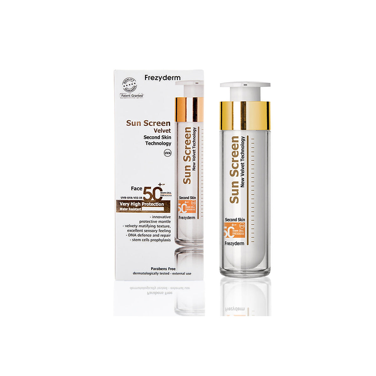 FREZYDERM SUN SCREEN VELVET FACE SPF50+ 50ML