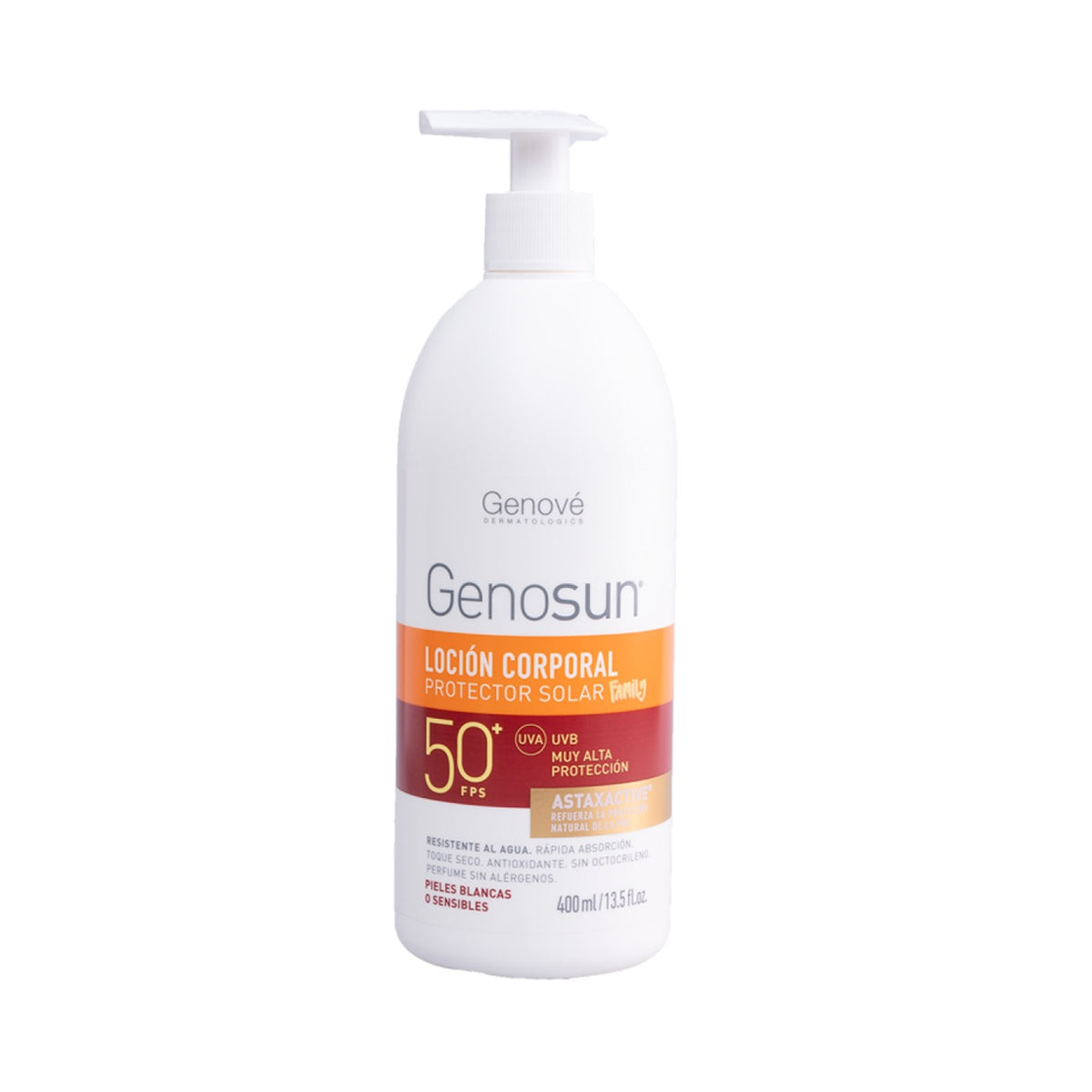 GENOVÉ GENOSUN LOCIÓN CORPORAL PROTECTOR SOLAR FAMILY SPF50+ 400ML