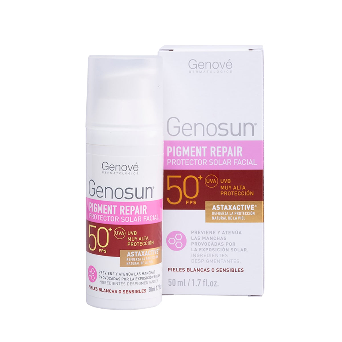 GENOVÉ GENOSUN PIGMENT REPAIR PROTECTOR SOLAR FACIAL SPF50+ 50ML