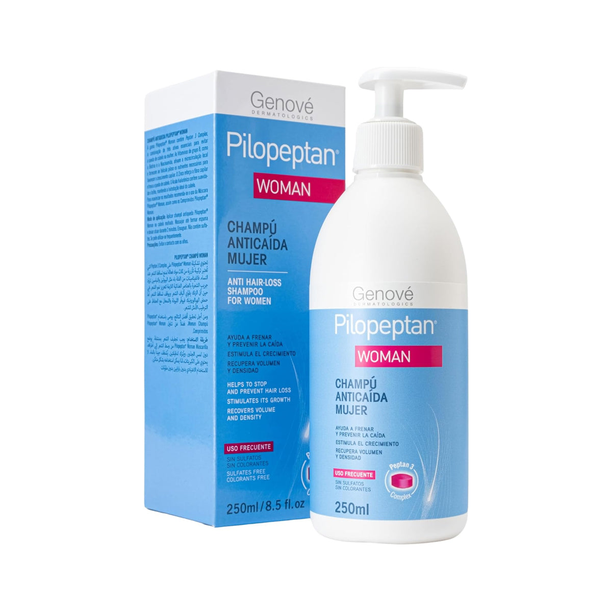 GENOVÉ PILOPEPTAN WOMAN SHAMPOO ANTICAÍDA 250ML