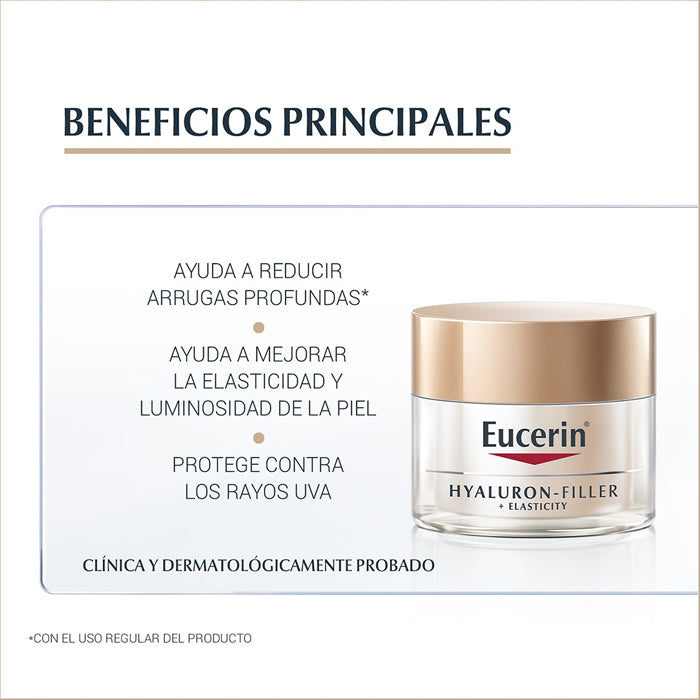 EUCERIN HYALURON-FILLER + ELASTICITY CREMA FACIAL DE DÍA FPS30+ 50ML