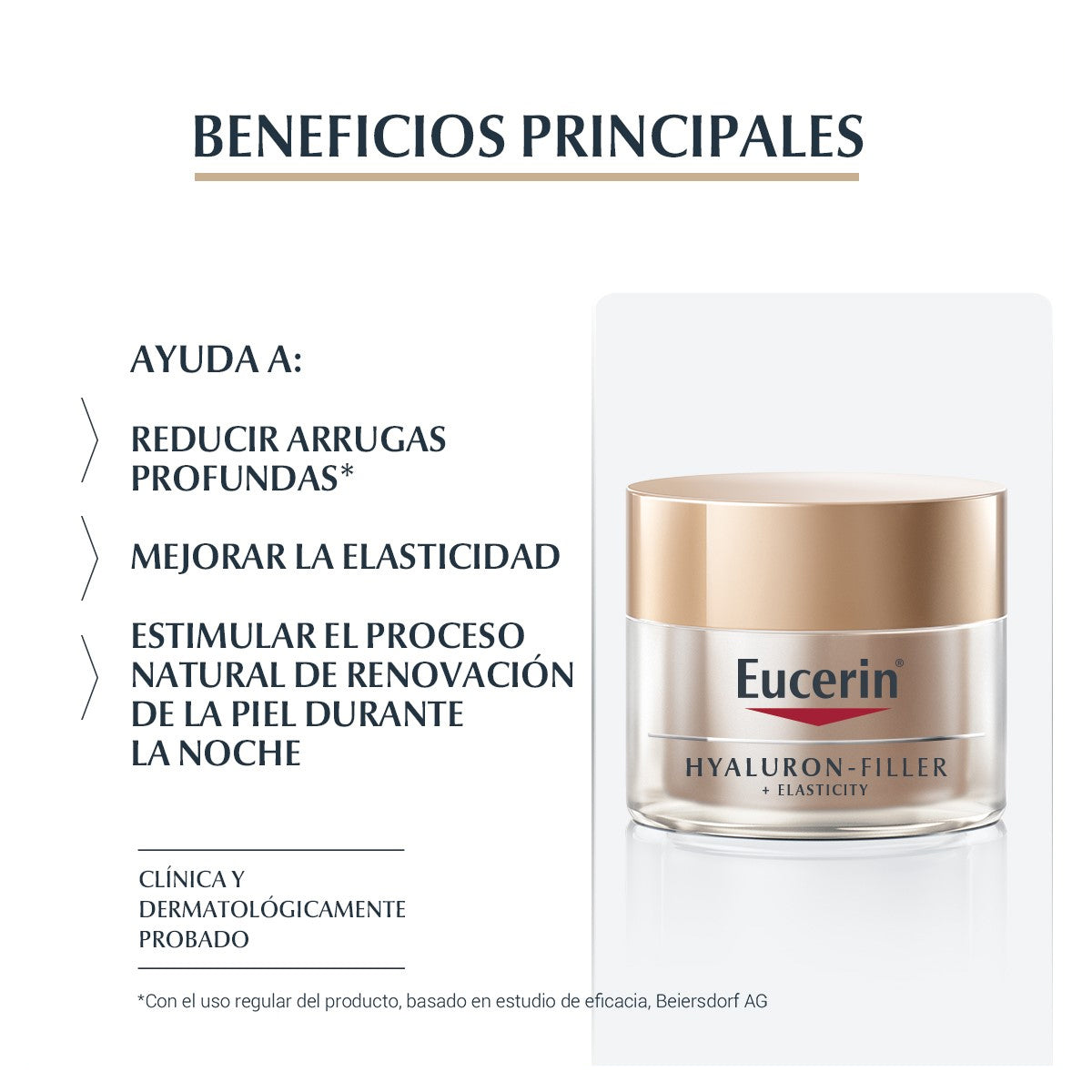 EUCERIN HYALURON-FILLER + ELASTICITY CREMA FACIAL DE NOCHE 50ML