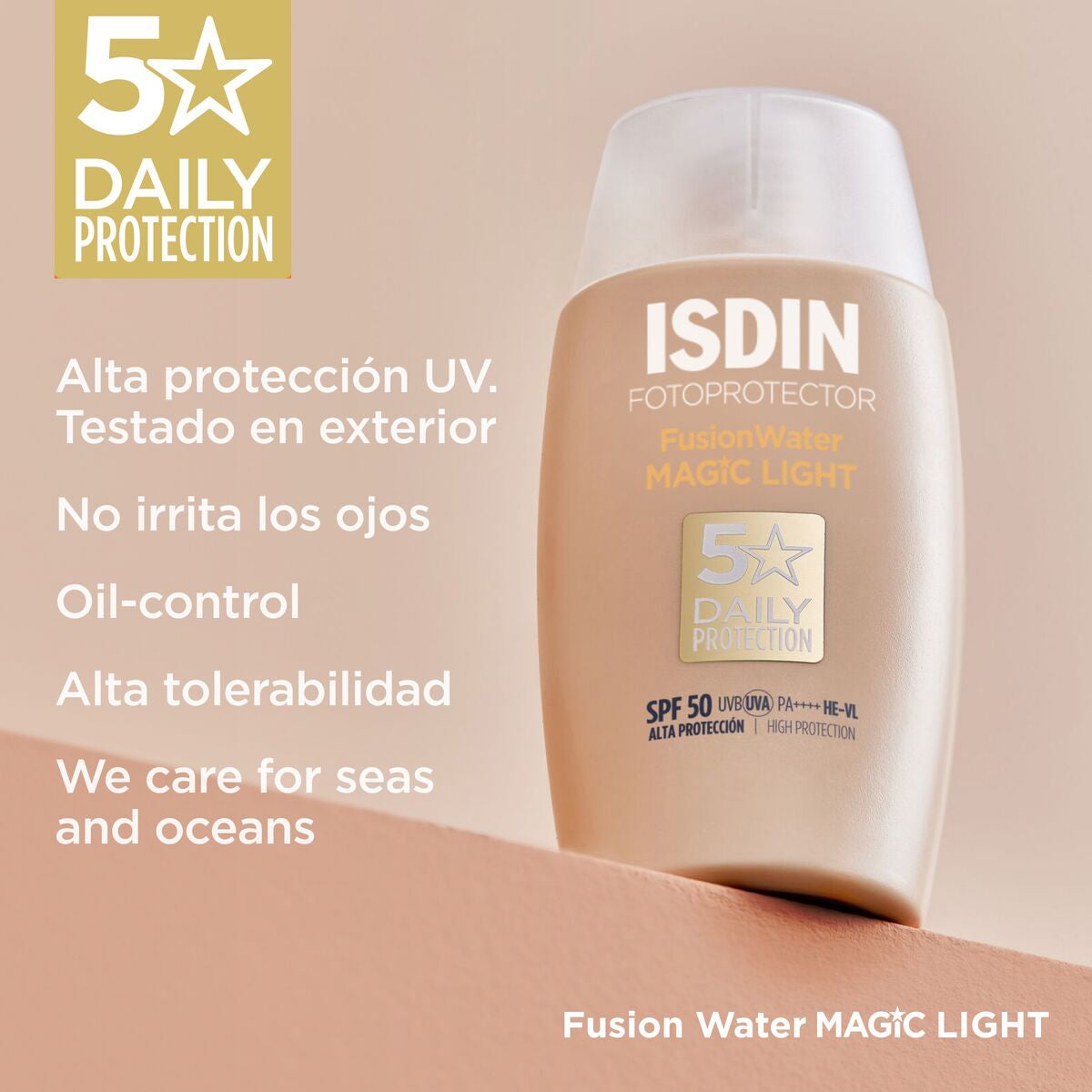 ISDIN FOTOPROTECTOR FUSION WATER MAGIC LIGHT SPF50+ 50ML