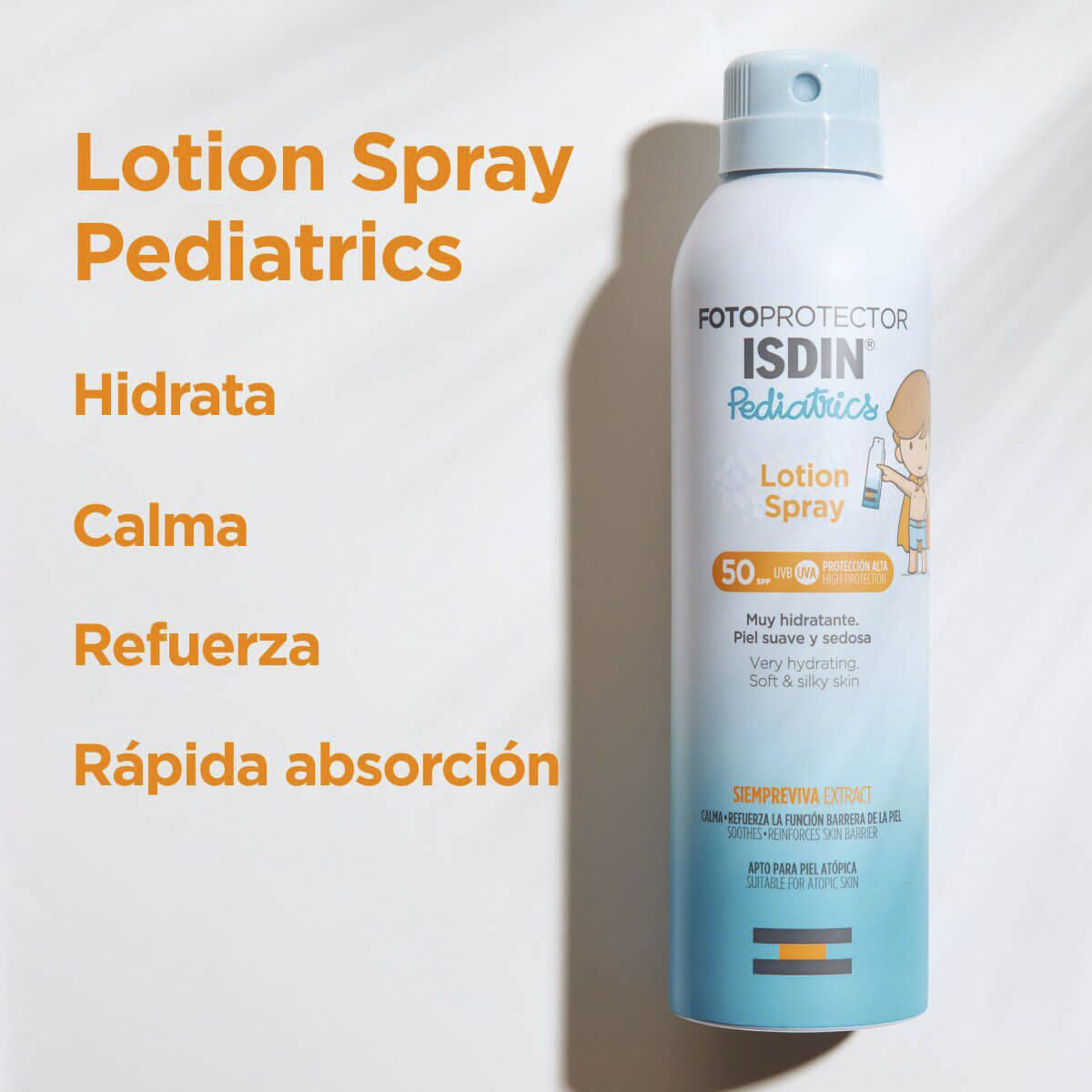ISDIN FOTOPROTECTOR PEDIATRICS TRANSPARENT SPRAY WET SKIN SPF50+ 250ML