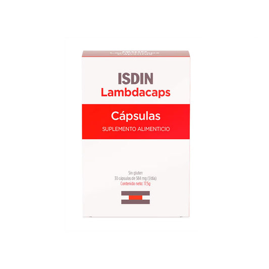 ISDIN LAMBDACAPS SUPLEMENTO ALIMENTICIO 30PZ
