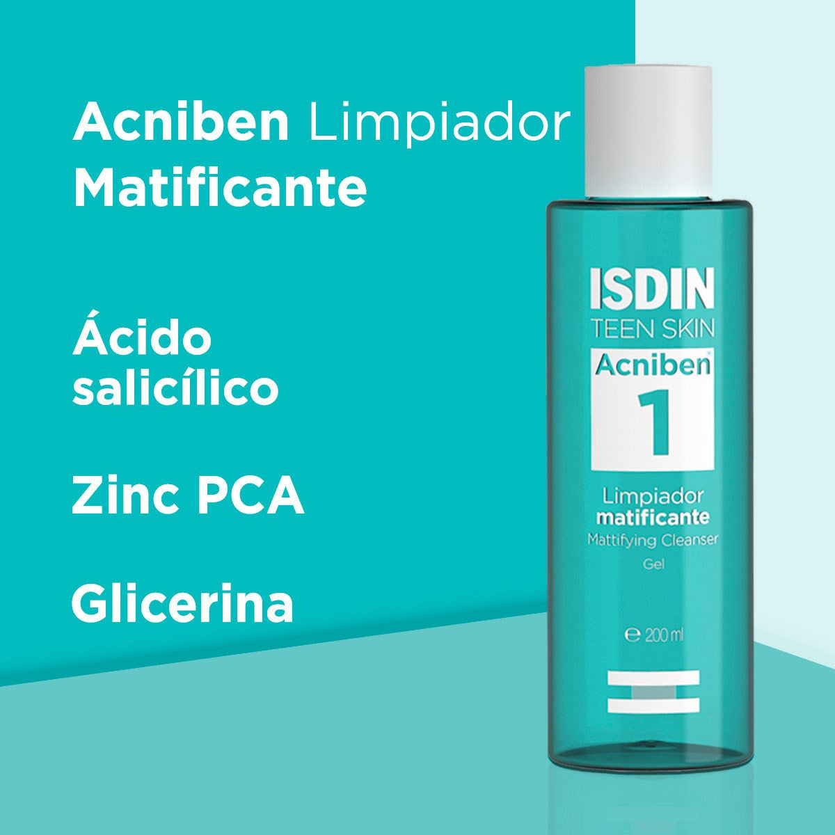 ISDIN ACNIBEN 1 LIMPIADOR MATIFICANTE GEL 200ML