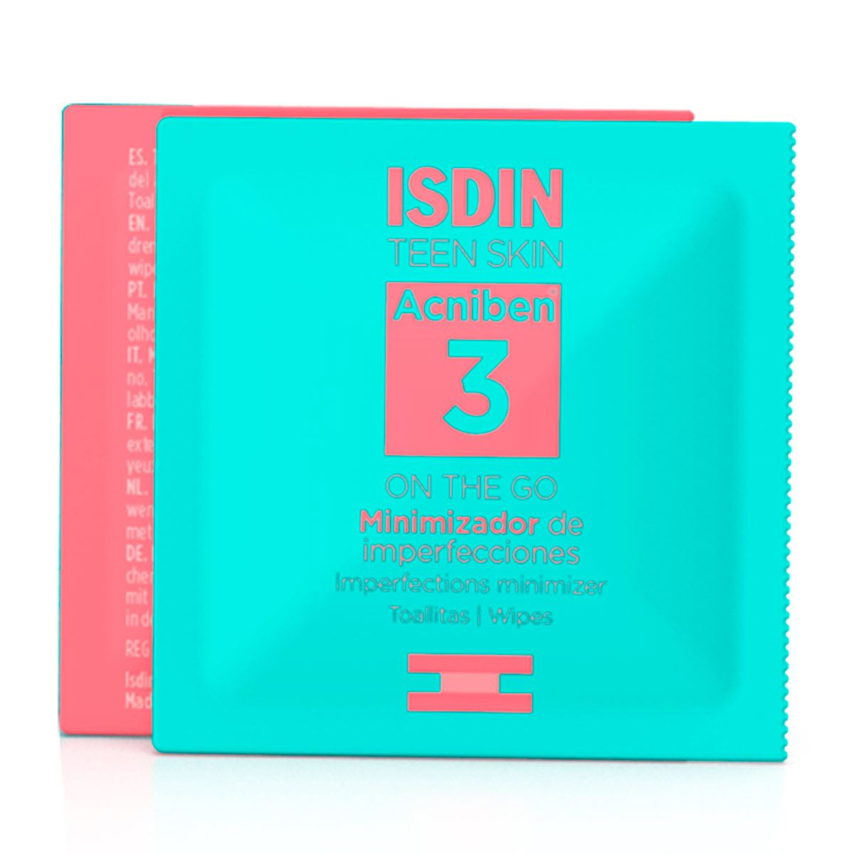 ISDIN ACNIBEN 3 ON THE GO MINIMIZADOR DE IMPERFECCIONES TOALLITAS 30PZ