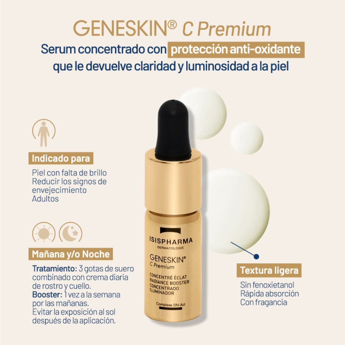 ISISPHARMA GENESKIN C PREMIUM CONCENTRADO ILUMINADOR 10ML