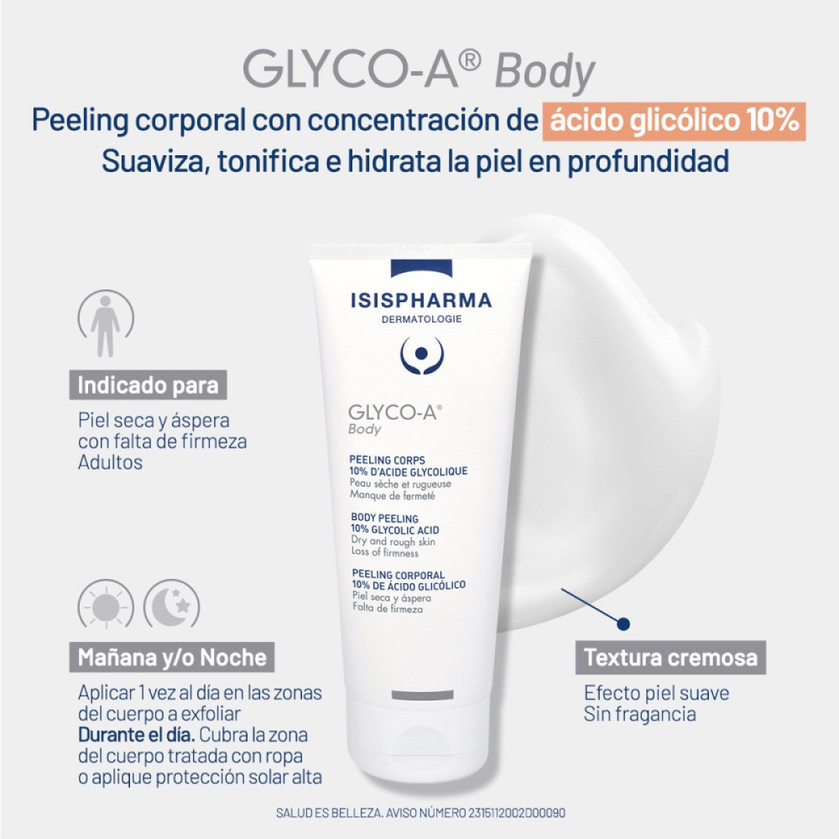 ISISPHARMA GLYCO-A BODY PEELING CORPORAL 200ML