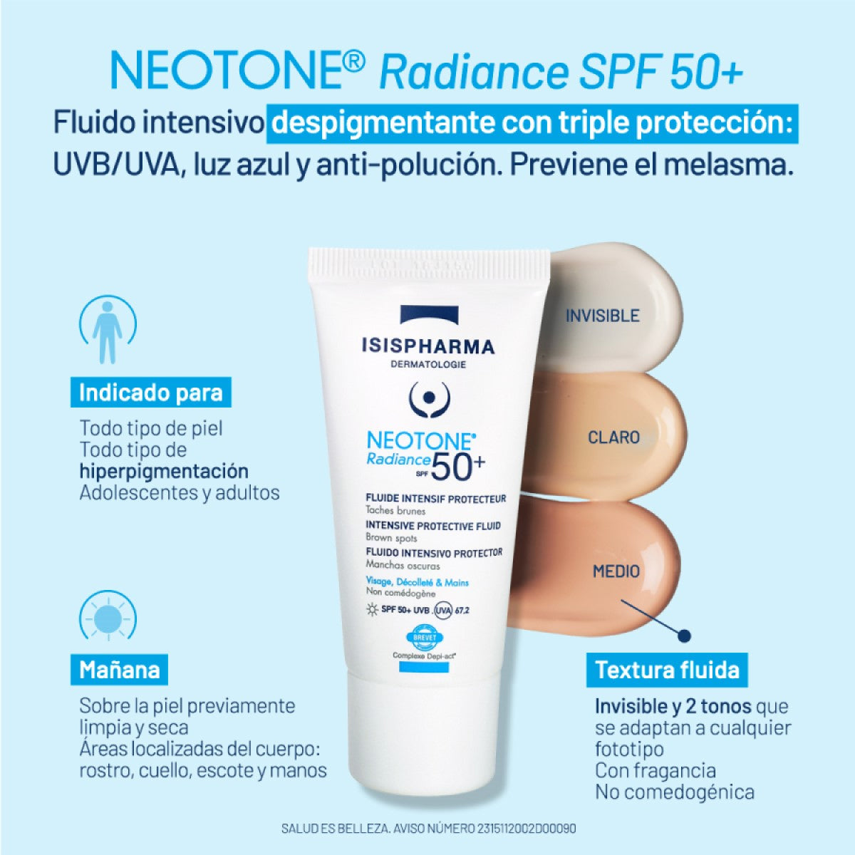 ISISPHARMA NEOTONE RADIANCE 2 SPF50+ 30ML