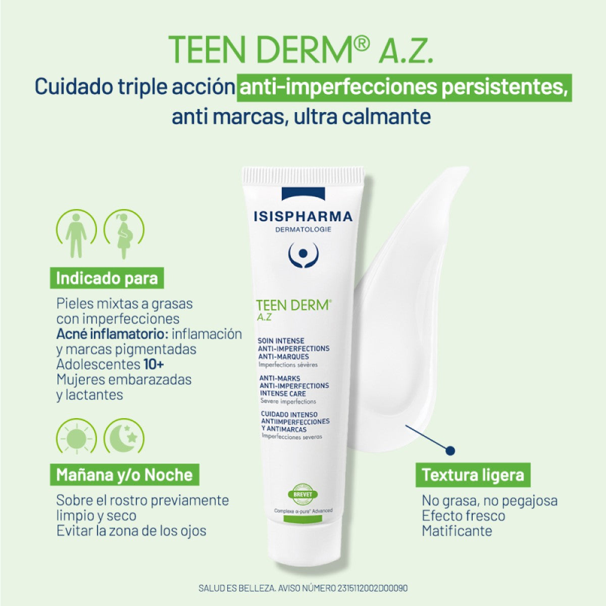 ISISPHARMA TEEN DERM A.Z 30ML