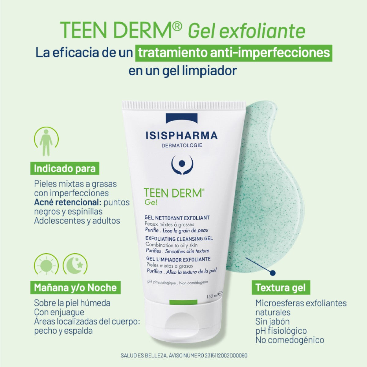 ISISPHARMA TEEN DERM GEL 150ML