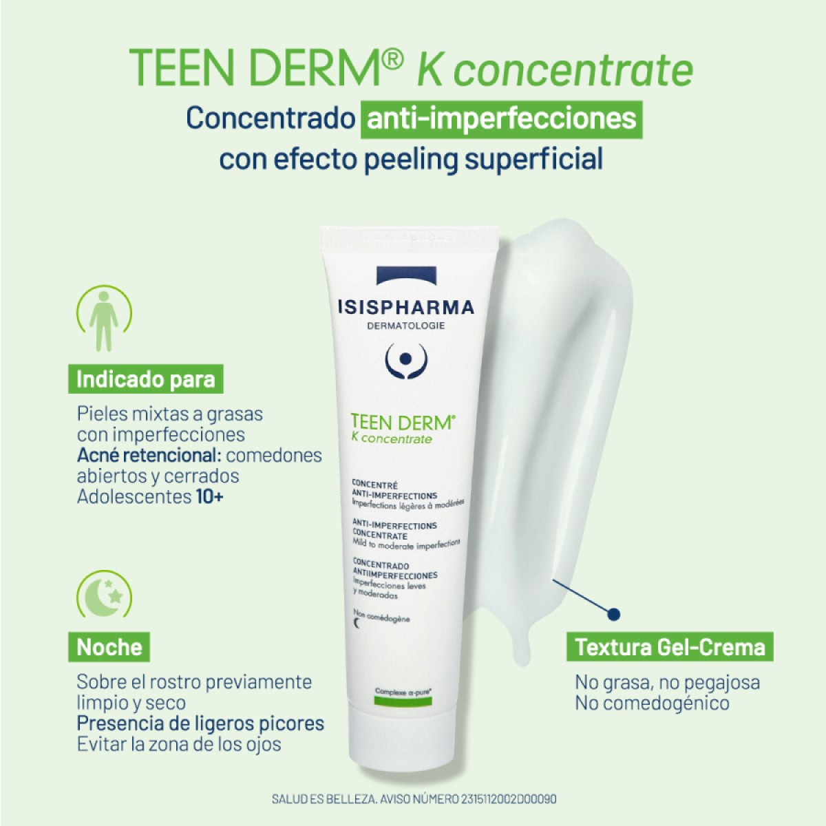 ISISPHARMA TEEN DERM K CONCENTRATE 30ML