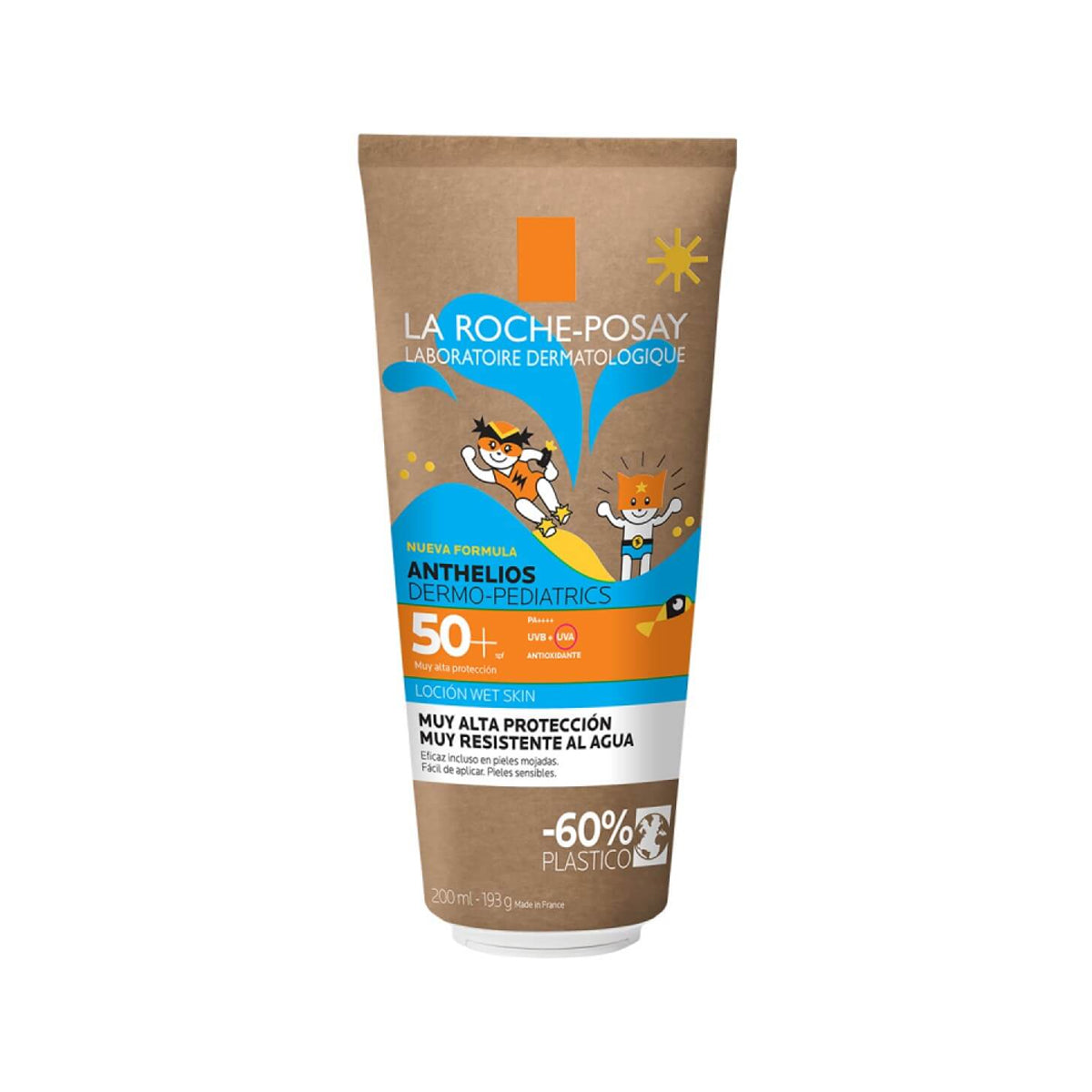 LA ROCHE-POSAY ANTHELIOS DERMO-PEDIATRICS LOCIÓN WET SKIN SPF50+ 200ML