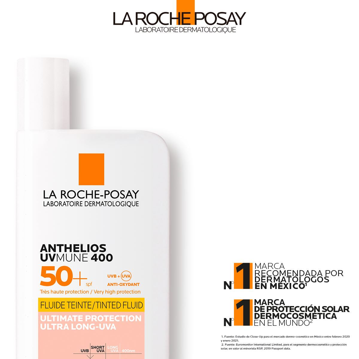 LA ROCHE-POSAY ANTHELIOS UVMUNE 400 COLOR FLUID SPF50+ 50ML