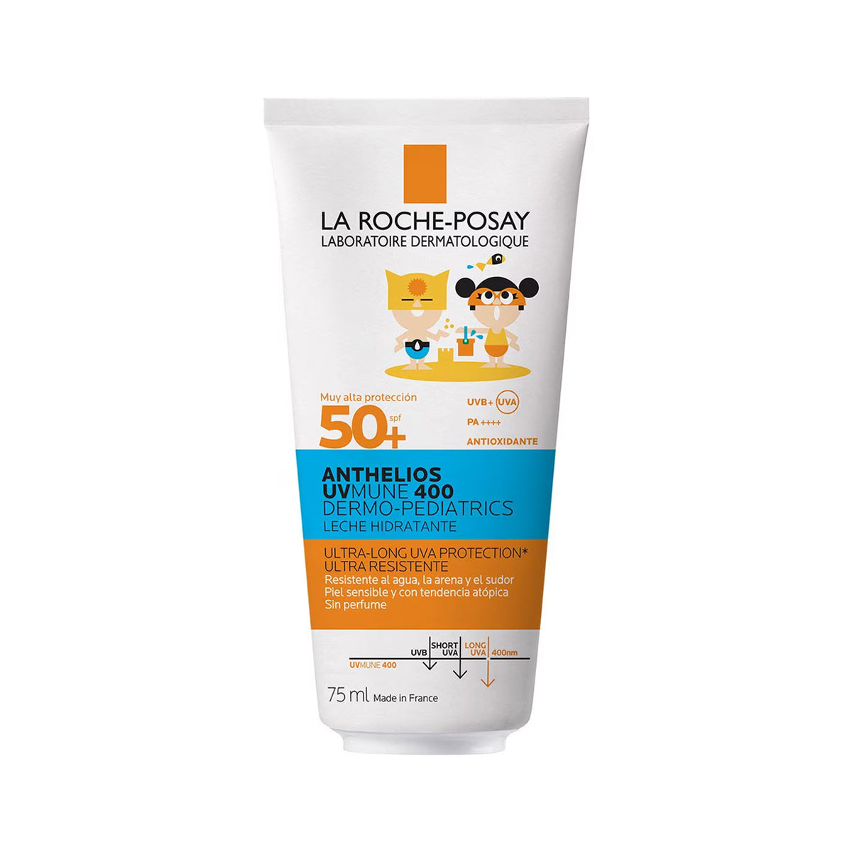 LA ROCHE-POSAY ANTHELIOS UVMUNE 400 DERMO-PEDIATRICS LECHE HIDRATANTE SPF50+ 75ML