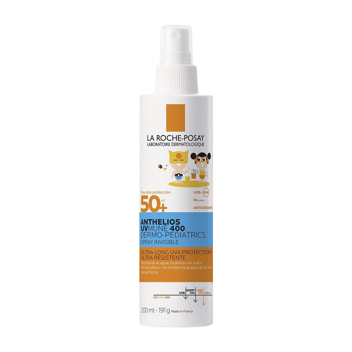 LA ROCHE-POSAY ANTHELIOS UVMUNE 400 DERMO-PEDIATRICS SPRAY INVISIBLE SPF50+ 200ML