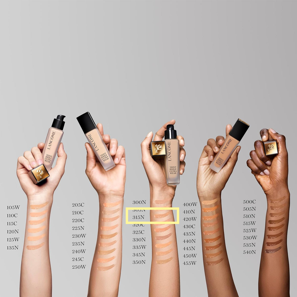 LANCÔME TEINT IDOLE ULTRA WEAR COVERAGE 315C BEIGE DIAPHANE SPF35+ 30ML
