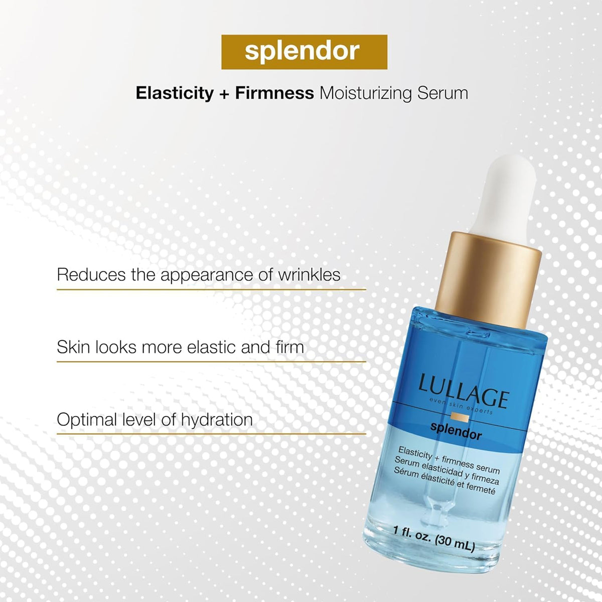 LULLAGE ELASTICITY + FIRMNESS MOISTURIZING SÉRUM 30ML