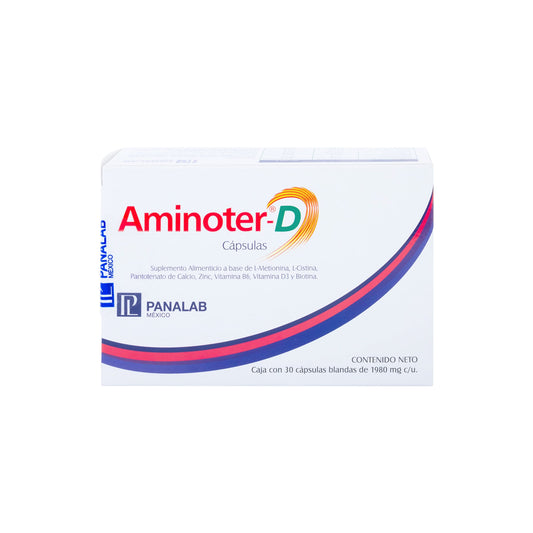 PANALAB AMINOTER-D SUPLEMENTO ALIMENTICIO CÁPSULAS 1980MG x 30CAPS