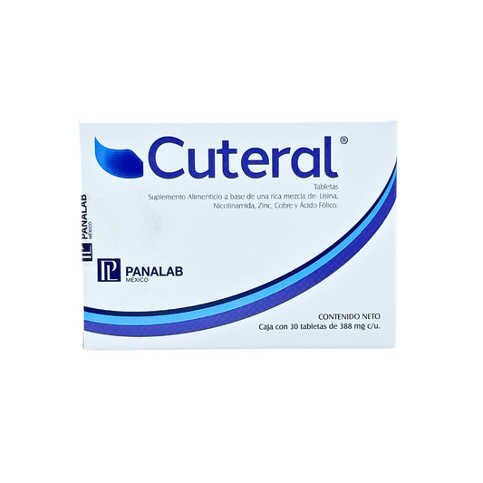 PANALAB CUTERAL TABLETAS SUPLEMENTO ALIMENTICIO 388MG x 30TABS