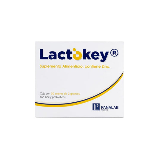 PANALAB LACTOKEY SUPLEMENTO ALIMENTICIO CON ZINC 2GR x 30PZAS