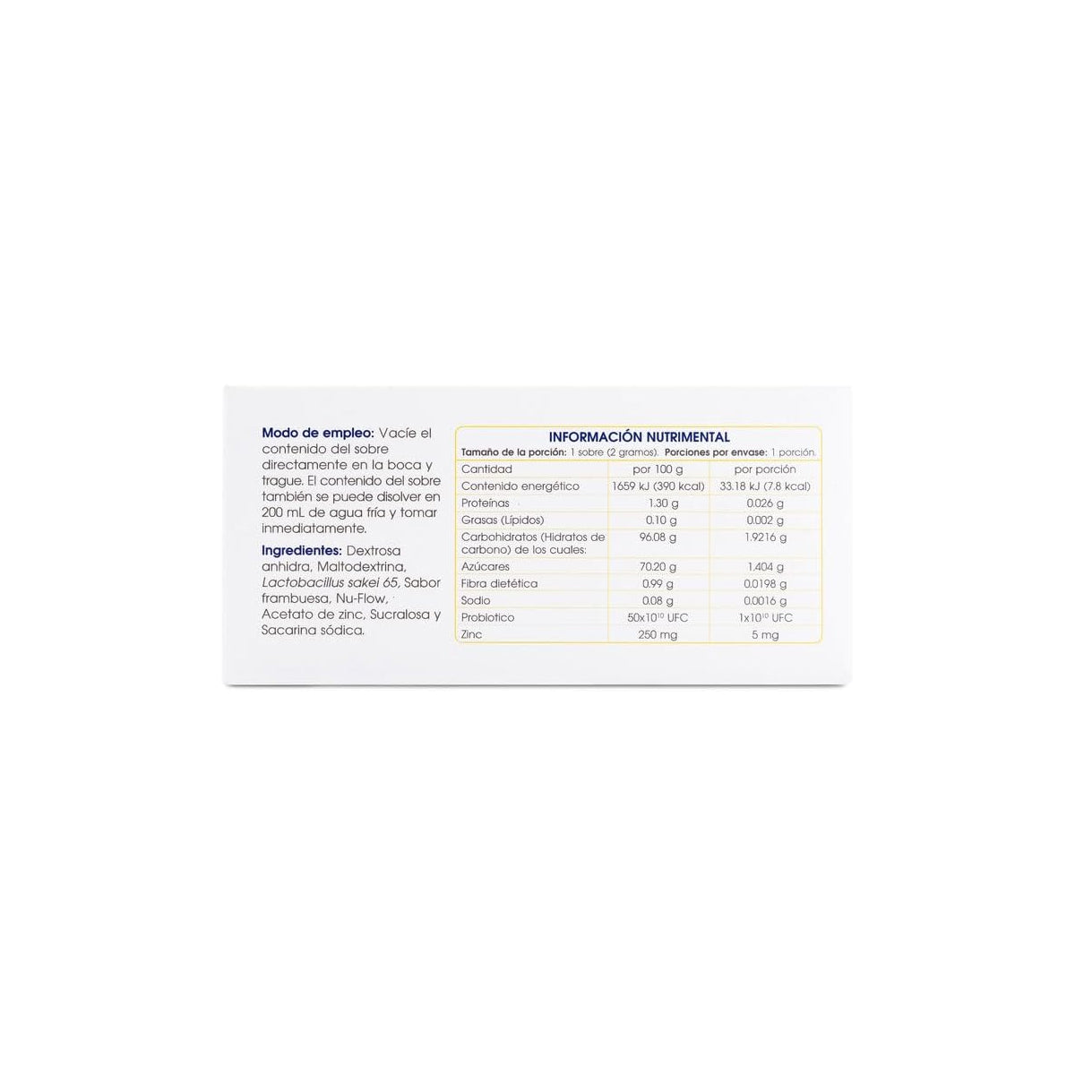 PANALAB LACTOKEY SUPLEMENTO ALIMENTICIO CON ZINC 2GR x 30PZAS