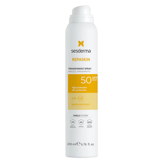 SESDERMA REPASKIN TRANSPARENT SPRAY AEROSOL SPF50+ 200ML