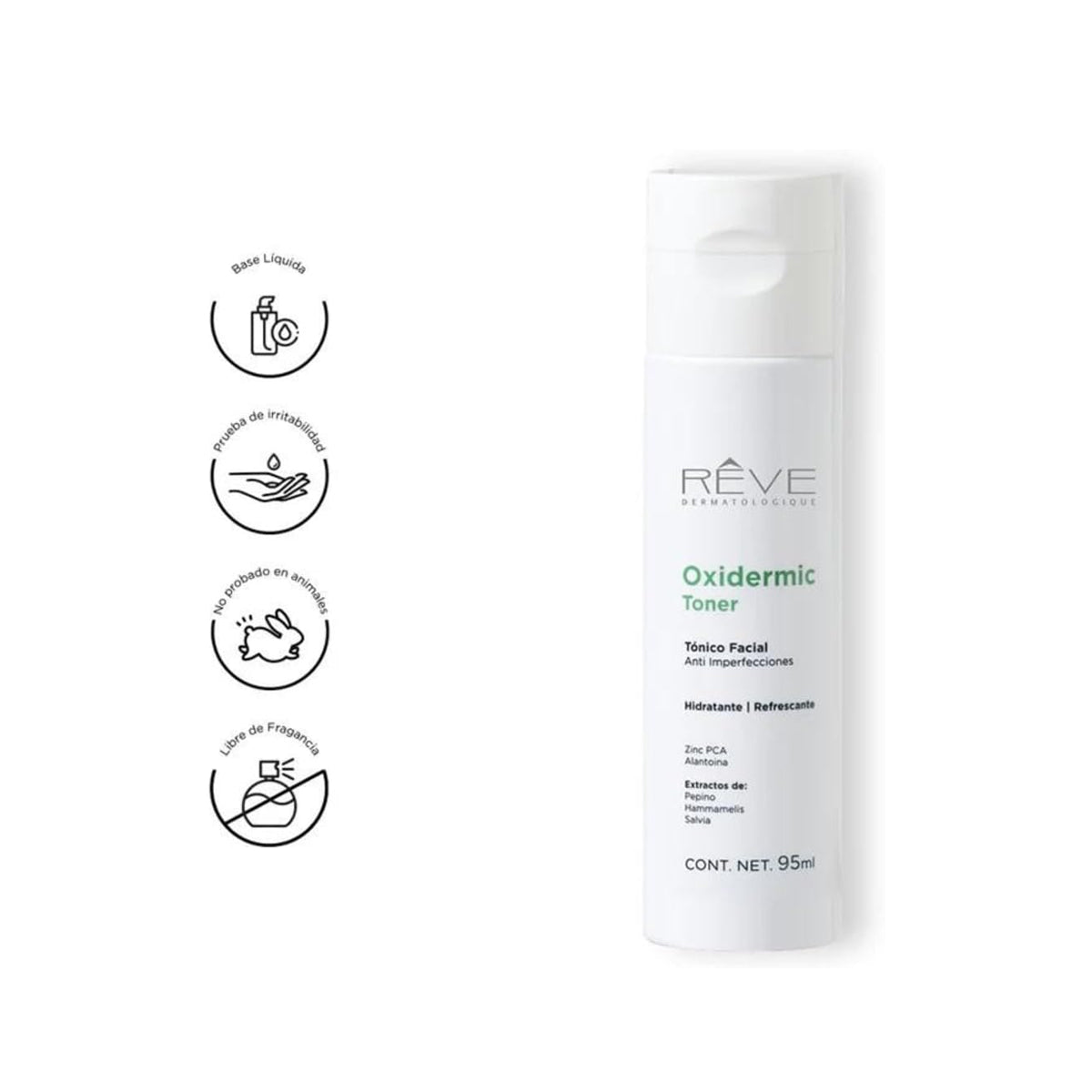 RÉVE OXIDERMIC TONER TÓNICO FACIAL ANTI-IMPERFECCIONES 95ML