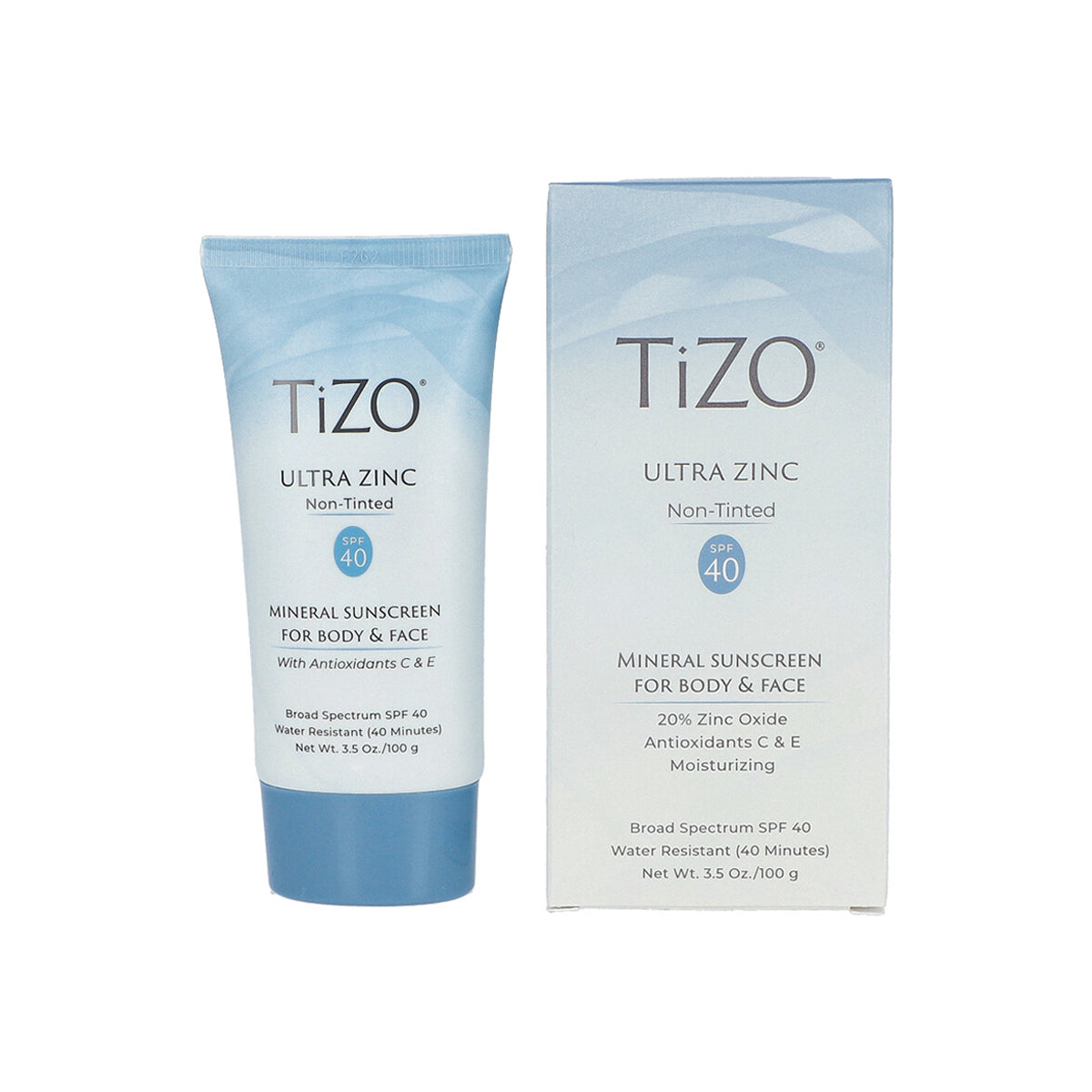 TIZO ULTRA ZINC NON TINTED MINERAL SUNSCREEN FOR BODY & FACE SPF40+ 100GR