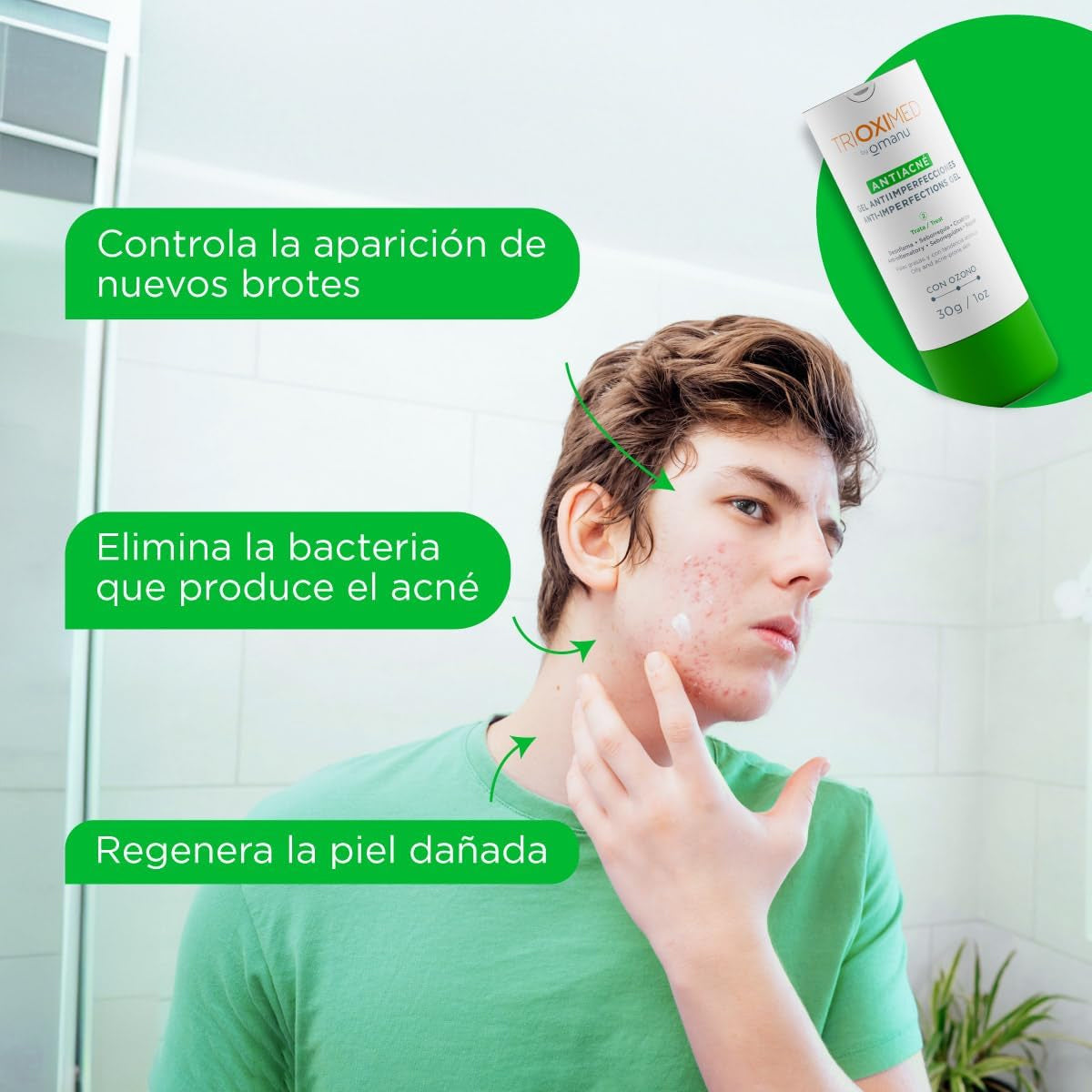 TRIOXIMED ANTIACNÉ GEL ANTIIMPERFECCIONES CON OZONO 30GR