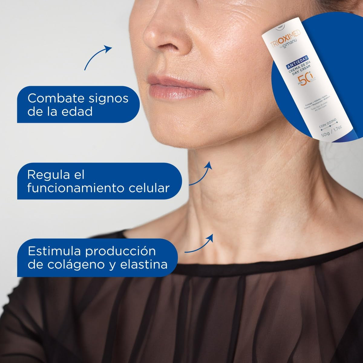 TRIOXIMED ANTIEDAD CREMA DE DÍA CON OZONO SPF50+ 50GR