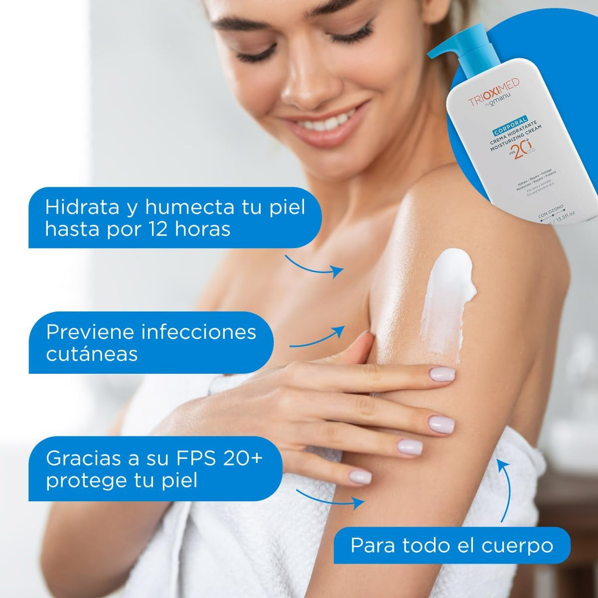 TRIOXIMED CREMA HIDRATANTE CORPORAL SPF20+ 400ML