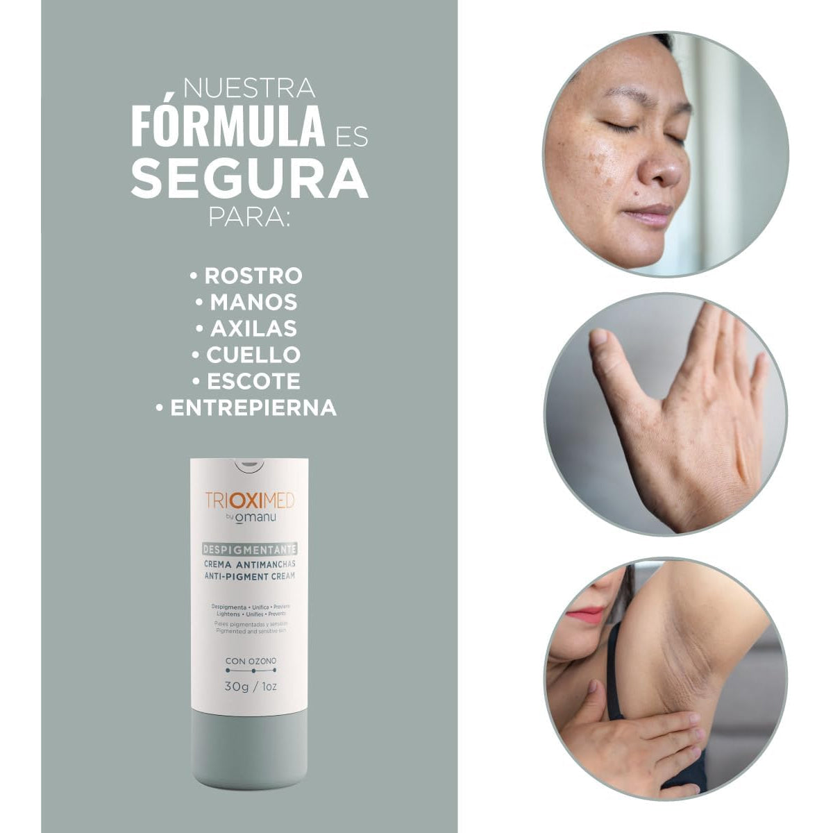 TRIOXIMED DESPIGMENTANTE CREMA ANTIMANCHAS CON OZONO 30GR