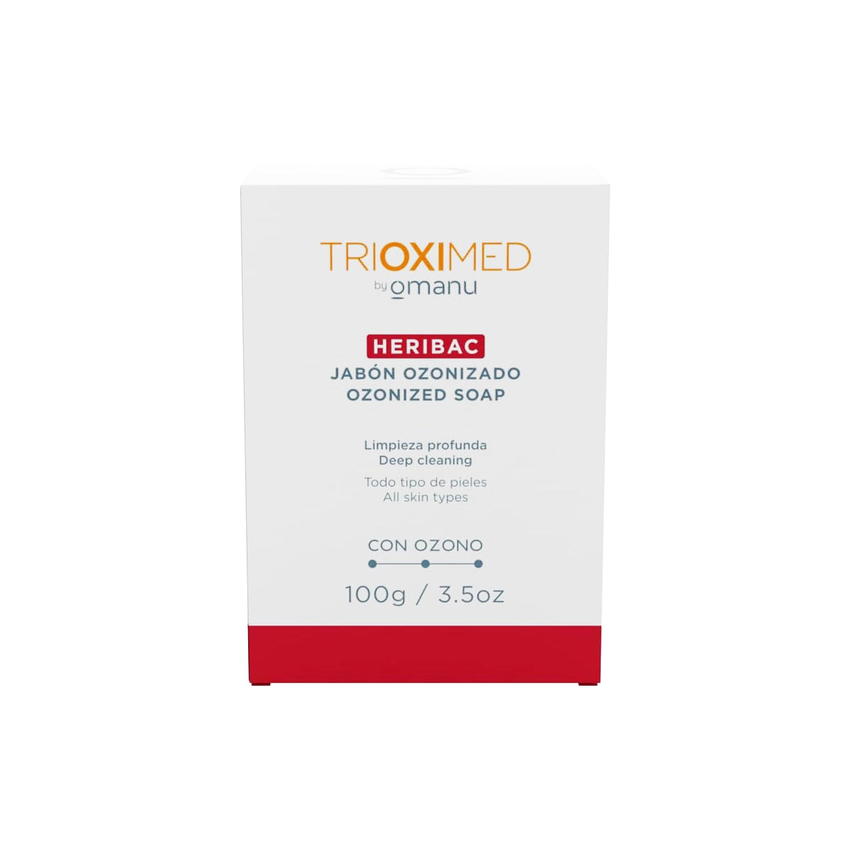 TRIOXIMED HERIBAC JABÓN OZONIZADO LIMPIEZA PROFUNDA 100GR