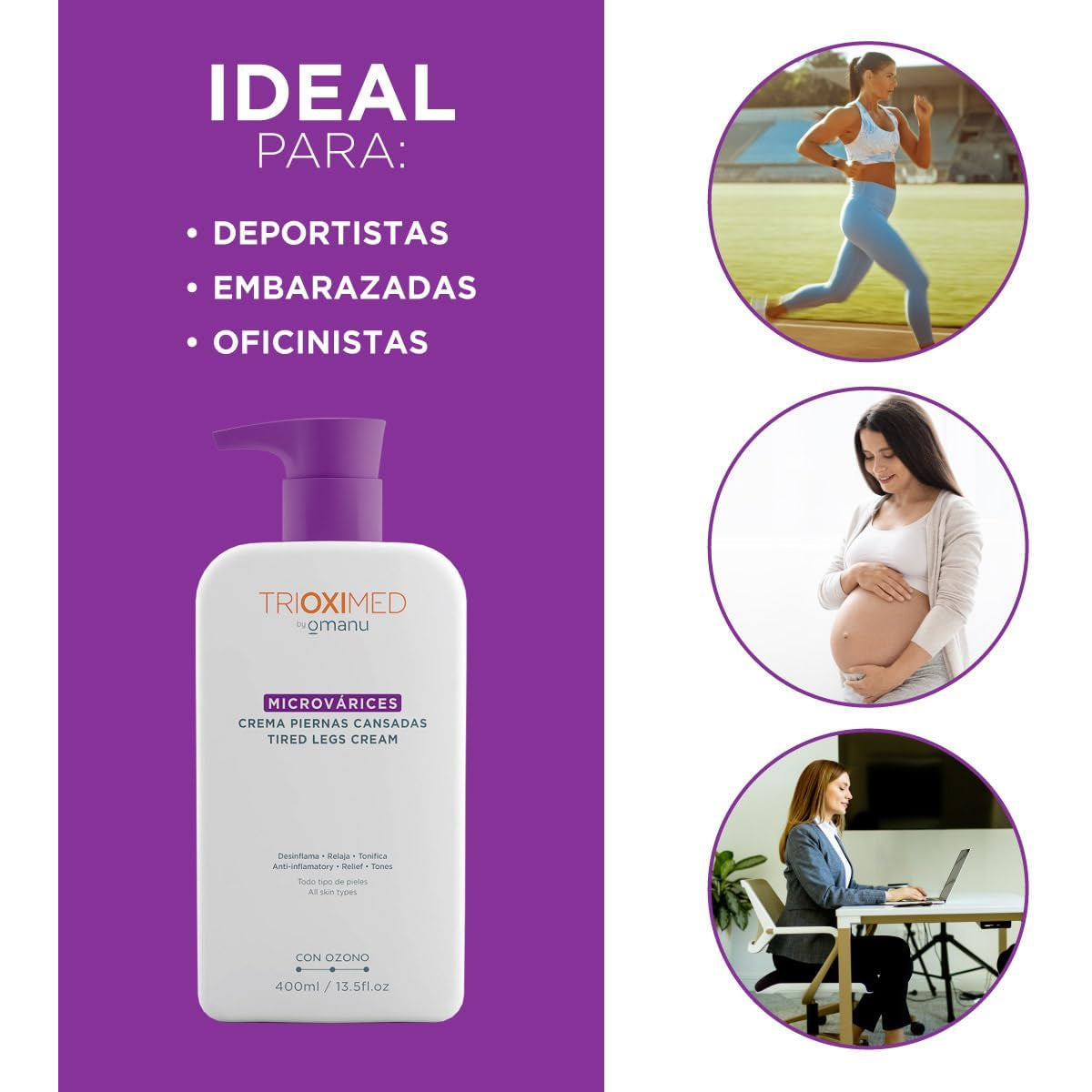 TRIOXIMED MICROVÁRICES CREMA PIERNAS CANSADAS 400ML