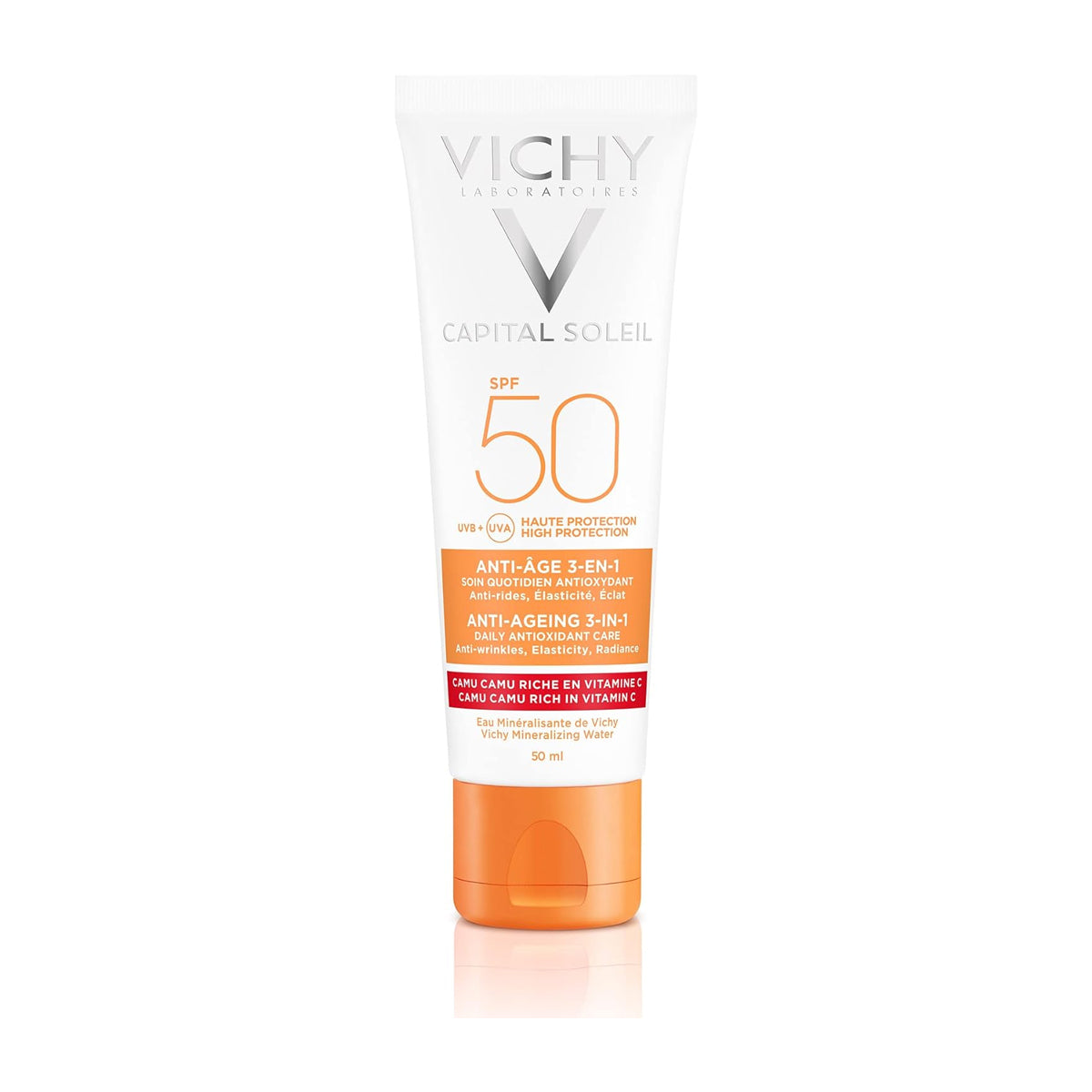 VICHY CAPITAL SOLEIL ANTI-EDAD 3 EN 1 SPF50+ 50ML